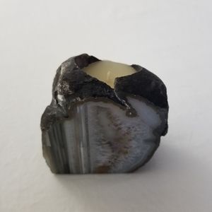 Stone/Agate Geode Candle Holder